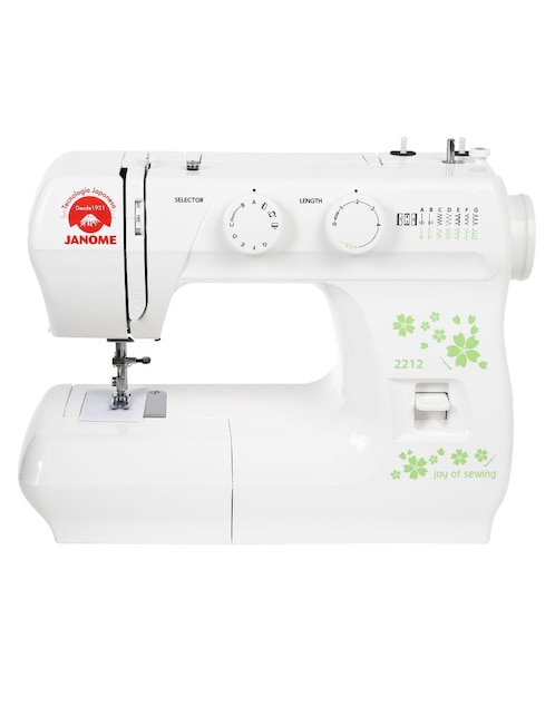 Máquina de coser Janome 2212 LED Blanca 2
