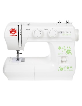 Máquina de coser Janome 2212 LED Blanca