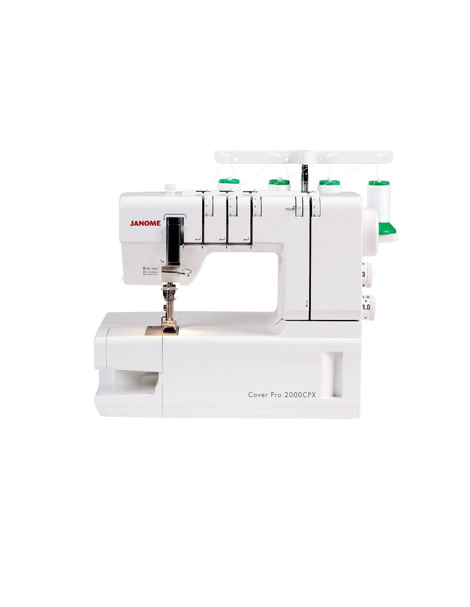 Máquina de coser blanca